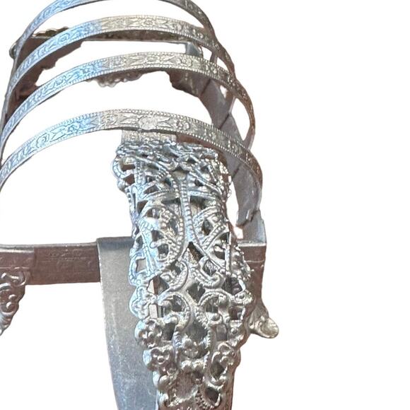 Vintage Mid Century Glass Ashtray & Caddy Set Floral-Like New - Picture 11 of 16